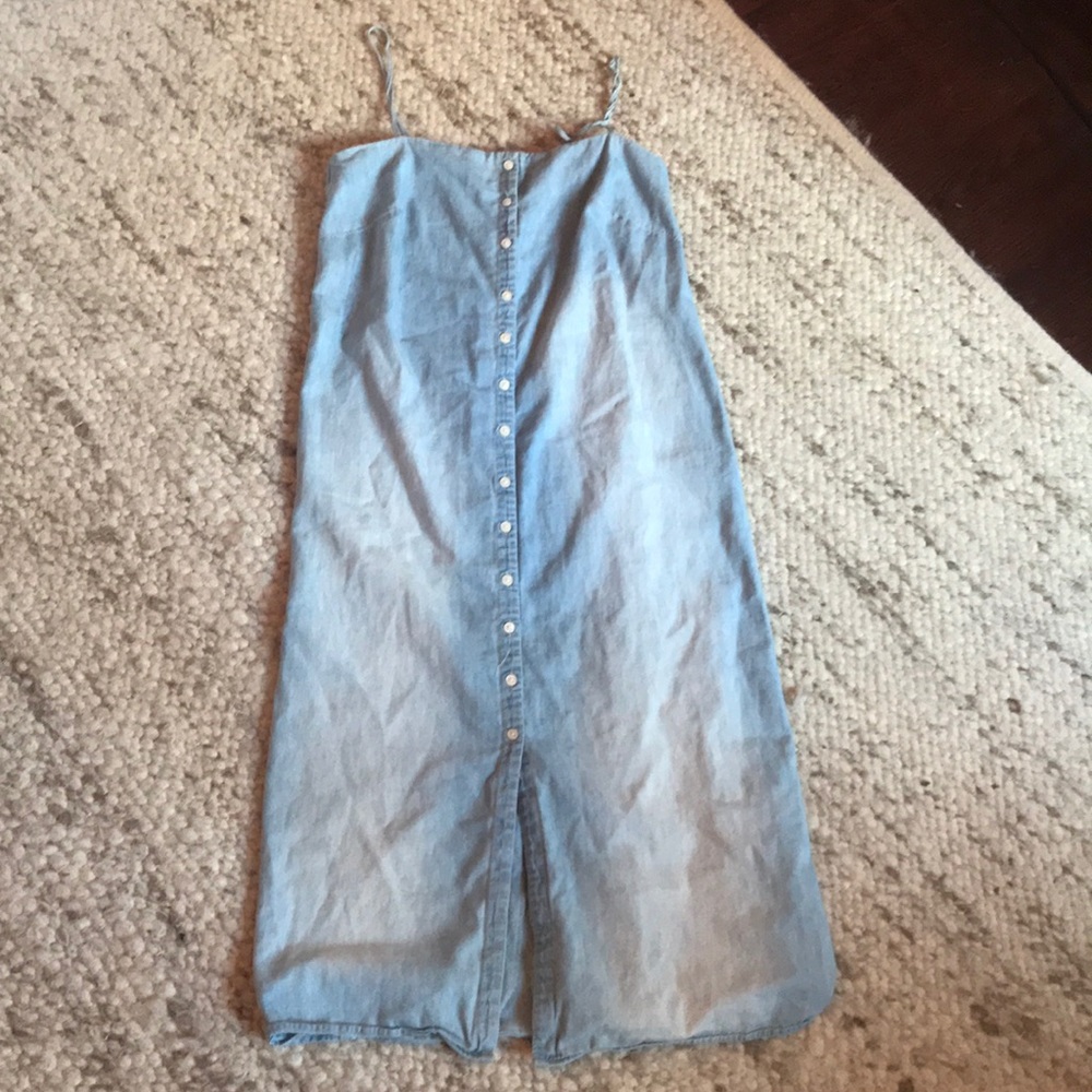 Denim midi dress